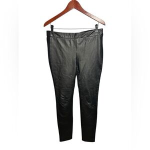 W by Worth Elegant Black Skinny Legging Pants Knit Back Stretch S